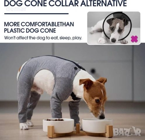 IECOii Костюм за възстановяване след операция за кучета с дълъг ръкав, снимка 5 - За кучета - 53635274