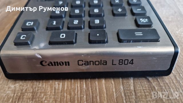 Калкулатор Canon Canola L804, снимка 4 - Друга електроника - 46492210