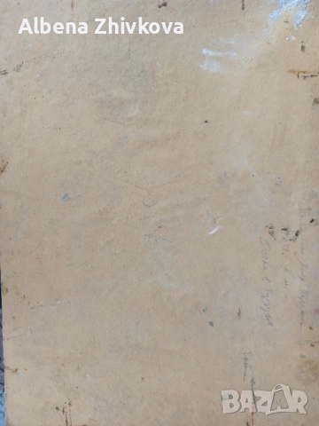 масло на картон много стара работа, снимка 4 - Картини - 52048961