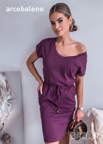 Дамска памучна рокля  SAMANTA, 2цвята , снимка 2 - Рокли - 50704734