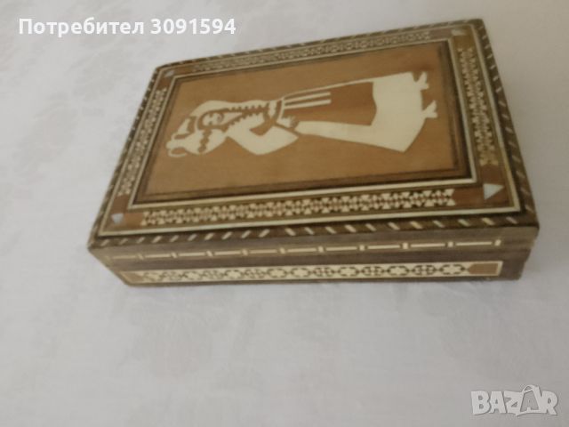     кутия за бижута със зия Близкия изток, кутии с инкрустиран седеф от народното изкуство, дървена , снимка 11 - Колекции - 45523823