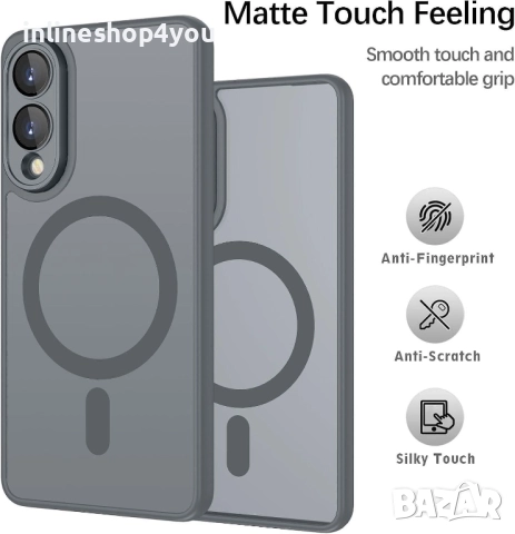 Матов MAGSAFE Кейс за Samsung Galaxy S25 EDGE , снимка 6 - Калъфи, кейсове - 51854685