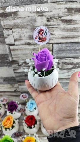 Бюджетни подаръчета със сапунени рози!!, снимка 16 - Декорация за дома - 53349312