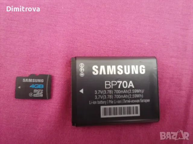 Фотоапарат Samsung ES-90, 4 GB мемори карта, оригинален USB кабел-зарядно, батерия, като нов, снимка 5 - Фотоапарати - 48833134