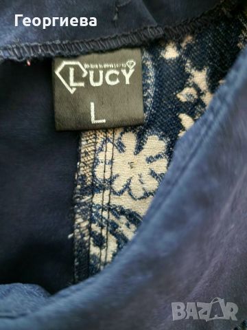 Красива тъмносиня риза Lucy, снимка 8 - Ризи - 45374436
