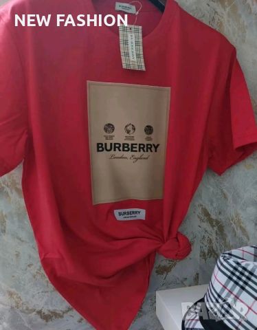 Дамски Памучни Тениски BURBERRY , снимка 13 - Тениски - 46771692