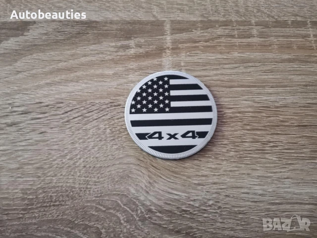 емблема черен кръг US Flag за Jeep, снимка 3 - Аксесоари и консумативи - 50602170