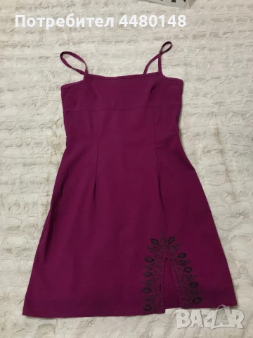 Лилава рокля , снимка 3 - Рокли - 50507058