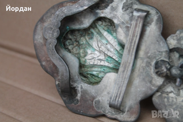 Сребърна възрожденска пафта, снимка 11 - Антикварни и старинни предмети - 53862912