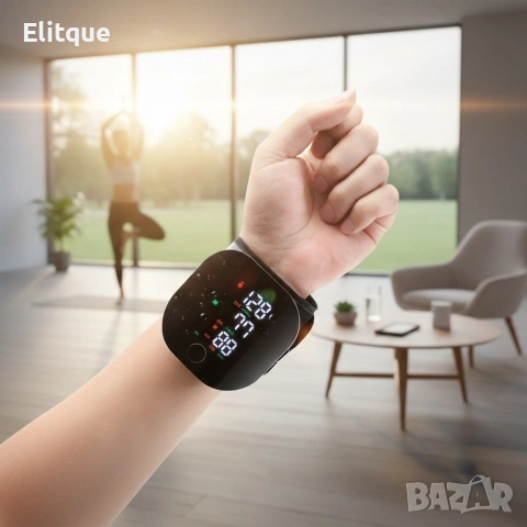 Преносим дигитален апарат за кръвно налягане за китка с LCD дисплей и памет, снимка 3 - Друга електроника - 53256092