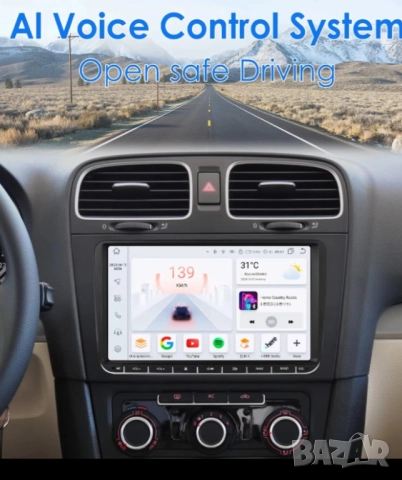 Мултимедия 9″ Volkswagen  Android 15, 4 GB RAM, 64 GB, ROM, Размер: 9 инча, снимка 6 - Аксесоари и консумативи - 51497517