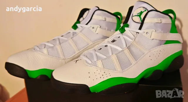 Nike Air Jordan 6 Rings ЧИСТО НОВИ 47.5 ти номер 31.0см стелка с кутия 100% оригинални, снимка 10 - Маратонки - 50207596