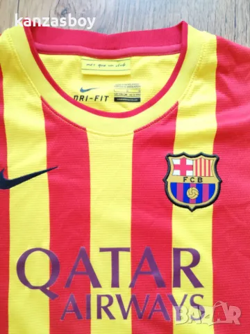 Nike FC Barcelona 2013-14 Away - юношеска футболна тениска 147-158см., снимка 1 - Детски тениски и потници - 48882512