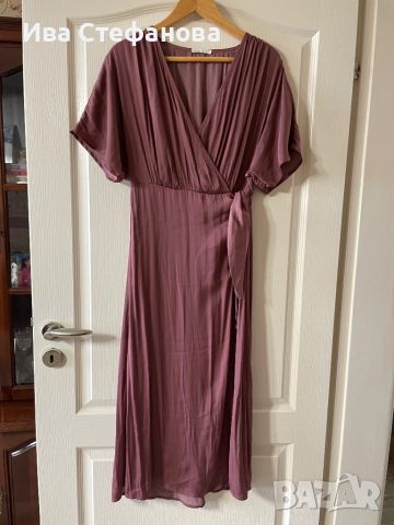 Нова елегантна дълга рокля Испания  миди midi дължина изчистен модел Oysho , снимка 3 - Рокли - 45569894