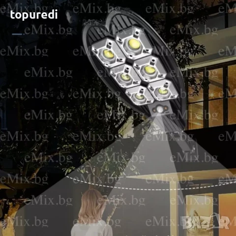 АКЦИЯ ХОТ Двойна соларна лампа 1800W, снимка 2 - Соларни лампи - 50733587