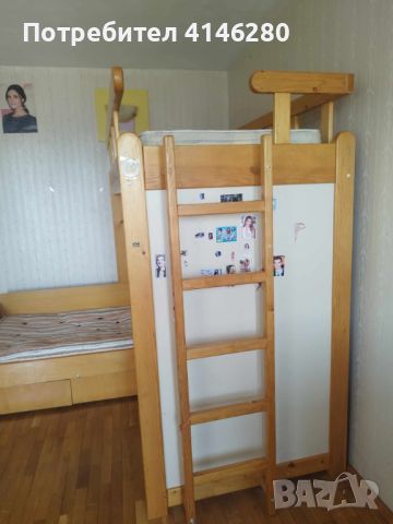 Продавам двуетажно легло, снимка 2 - Мебели за детската стая - 46409180