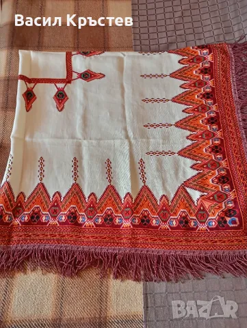 Покривки "Българска бродерия", - Разтегателна голяма стабилна маса, Покривка за спалня 200 х 220 см., снимка 4 - Декорация за дома - 49104918