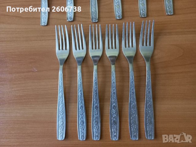 Руски вилици и лъжици неръждаема стомана , снимка 6 - Прибори за хранене, готвене и сервиране - 45286578