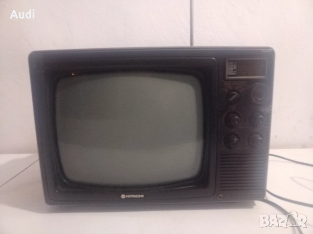Телевизор HITACHI с кинескоп черно/Бял 220V 50Hz, снимка 6 - Телевизори - 52850156