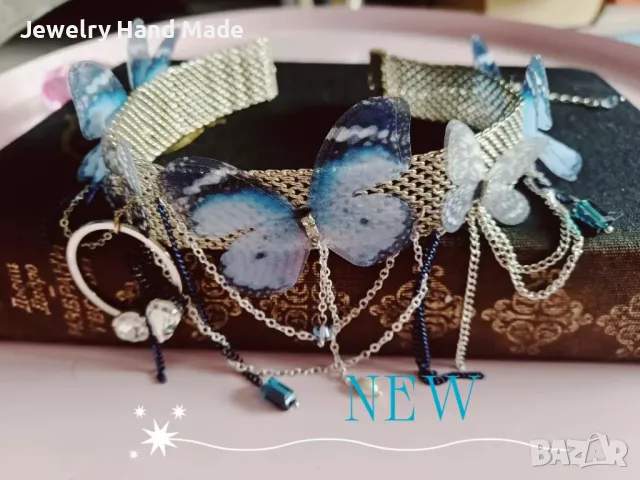 Разпродажба! Пеперуден свят- нежен и ефирен чокър