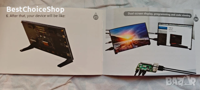 10.1-инчов капацитивен сензорен монитор, 1024x600 IPS LCD, HDMI преносим, снимка 10 - Монитори - 53126544