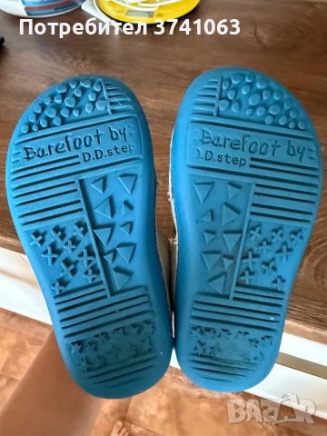 Детски кожени боси обувки DD step, снимка 3 - Детски обувки - 51568045