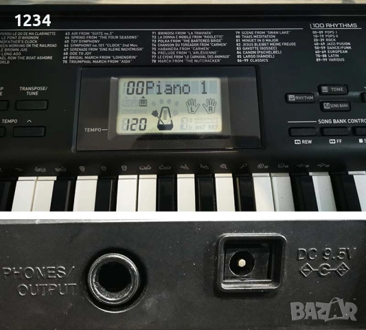 синтезатор клавир пиано CASIO CTK-1150 с 5 октави и плътни клавиши, снимка 6 - Синтезатори - 53949342