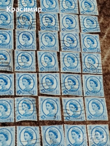 Винтидж ПОЩЕНСКИ марки Елизабет 123бр., снимка 13 - Филателия - 53307935