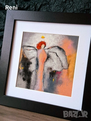 Ангел, картина въглен/пастел, оригинал