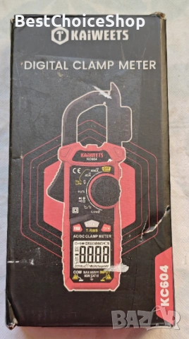 амперметър, клещов мултицет, измерващ AC/DC ,ток,температура,продължение на веригата,диод, NCV, снимка 2 - Други инструменти - 53699121