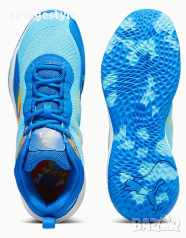 Маратонки PUMA x The Smurfs Playmaker Pro Basketball Shoes Blue/Multi, снимка 4 - Маратонки - 45750030