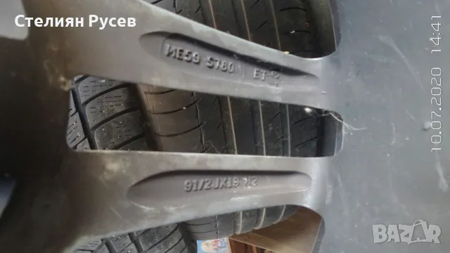 4бр алуминиеви джанти за mercedes GL 5 x 112 / 19 цола -цена 672лв реална цена 19 цола демонтирани о, снимка 3 - Гуми и джанти - 50048976