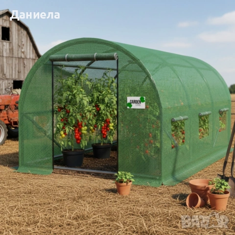 Градинска оранжерия - идеални условия за вашите култури - 4 х 2,5 х 2м