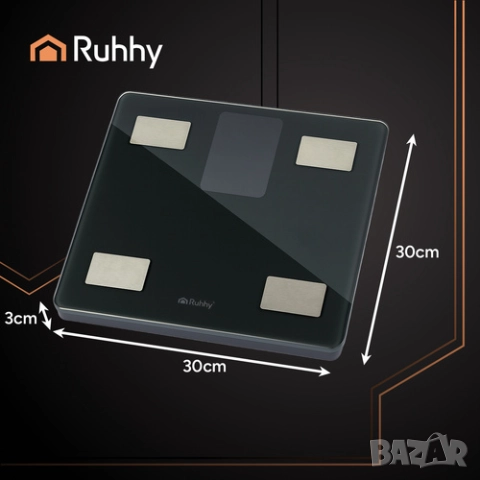 Електронен смарт кантар с измерване на мазнини - до 226кг (два цвята), снимка 5 - Електронни везни - 51899676