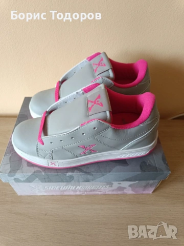 Юношески Маратонки Кецове с колелца Sidewalk спортни обувки сив цвят 38 номер