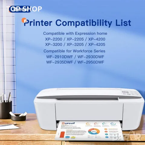 Касети с мастило Gureef 604XL за Epson 604, XP2200, Expression Home XP (5 пакета), снимка 5 - Консумативи за принтери - 49866388