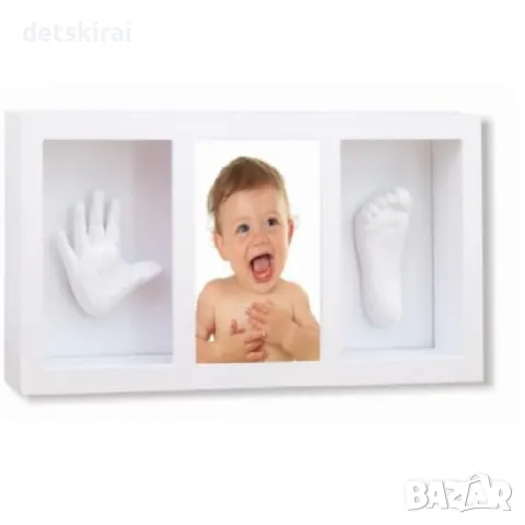 3D Отпечатък за ръка/краче с рамка за снимки