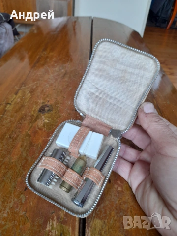 Стар мъжки несесер за бръснене #5, снимка 2 - Други ценни предмети - 53622255