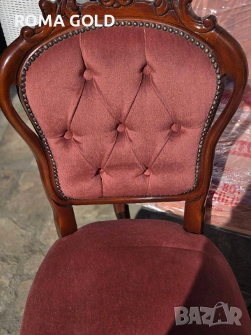 Комплект столове, маса и две кресла, снимка 3 - Маси - 54217562