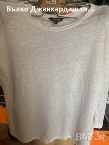 Ленена блуза Massimo Dutti, размер М, снимка 7 - Блузи с дълъг ръкав и пуловери - 53094246