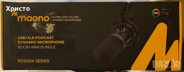 НОВО!!! Подкаст микрофон Maono PD200X , снимка 2 - Микрофони - 54020626
