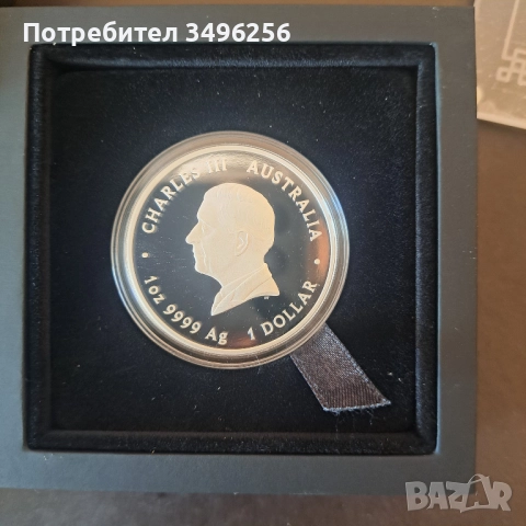 Сребърна монета Lunar III Year of the Snake PROOF, снимка 2 - Нумизматика и бонистика - 51879197