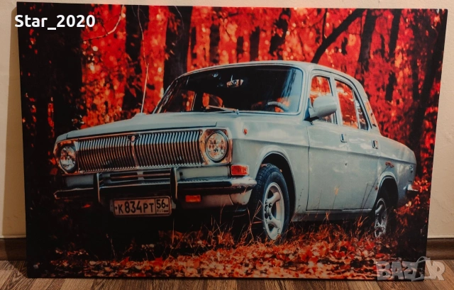 Светеща картина с LED осветление - Volga бяла, снимка 2 - Картини - 53269680