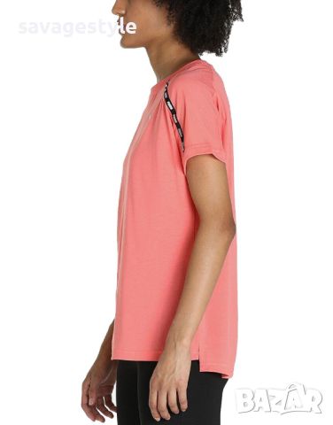 Дамска тениска PUMA Logo Boyfriend Training Tee Orange, снимка 3 - Тениски - 46165811