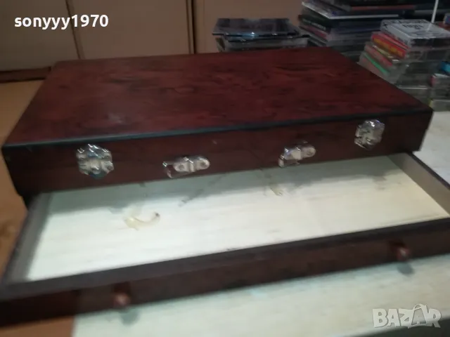 КРАСИВА ДЪРВЕНА КУТИЯ С КАПАК И ЧЕКМЕДЖЕ 1205252001LCHERY, снимка 8 - Антикварни и старинни предмети - 50258934
