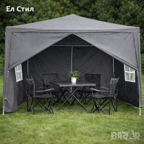 Просторна градинска шатра - стабилна конструкция и водоустойчива рамка, снимка 6 - Други - 53861502
