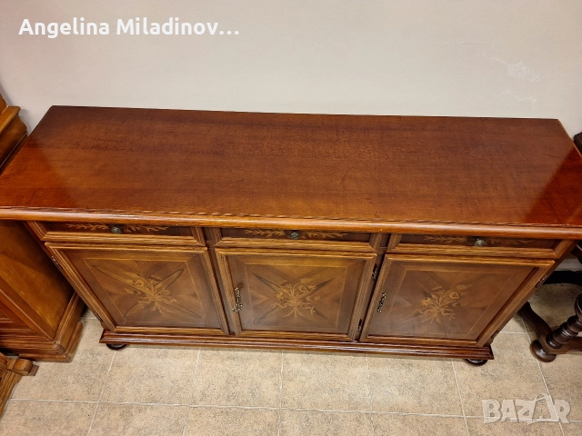 Луксозен комод, скрин, шкаф с богата Интарзия , снимка 9 - Шкафове - 52818498