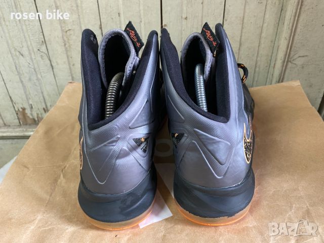 ''Nike LeBron 10 Lava Black Orange Gray'оригинални мъжки маратонки 43, снимка 7 - Маратонки - 45437769