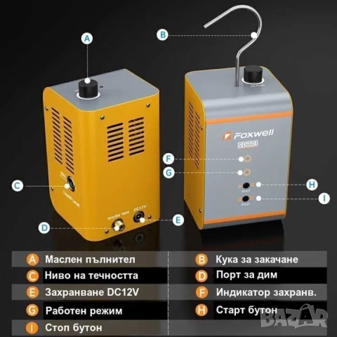 Машина за пушек | Диагностика и проверка на турбо пътища чрез дим, снимка 3 - Аксесоари и консумативи - 46405341