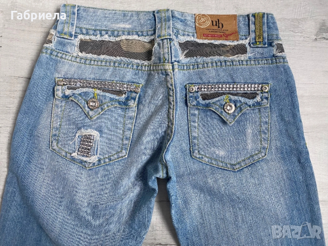 Дънки UB Jeans, широк крачол, снимка 3 - Дънки - 51708088